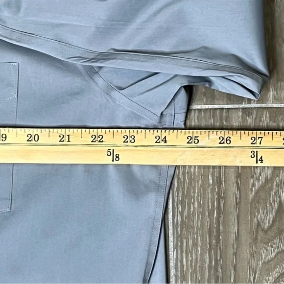 Stafford Men’s Travel Gray Button-Down Dress Shirt, Size 16-1/2, 32-33 - Picture 4 of 5